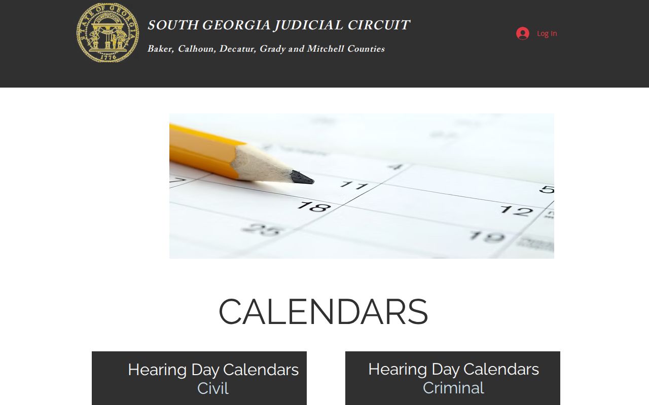 Mitchell County active warrant search court calendar interface