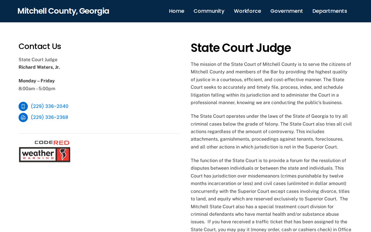Mitchell County traffic warrant State Court payment information