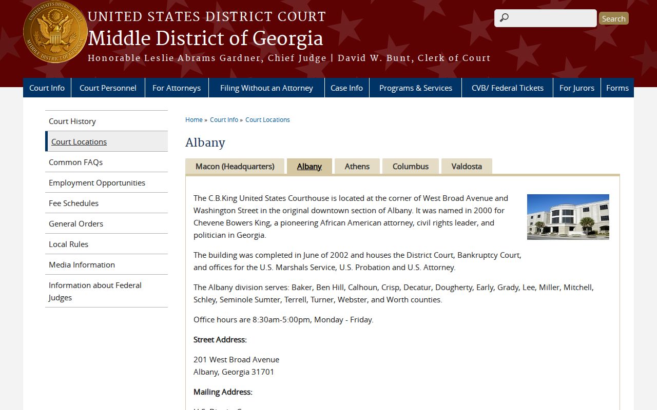 Mitchell County most wanted federal courthouse service boundary