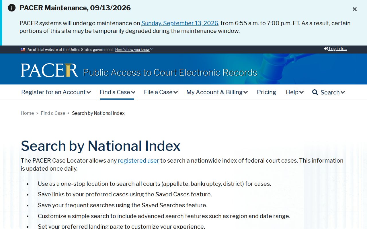 Mitchell County most wanted federal PACER case search boundary