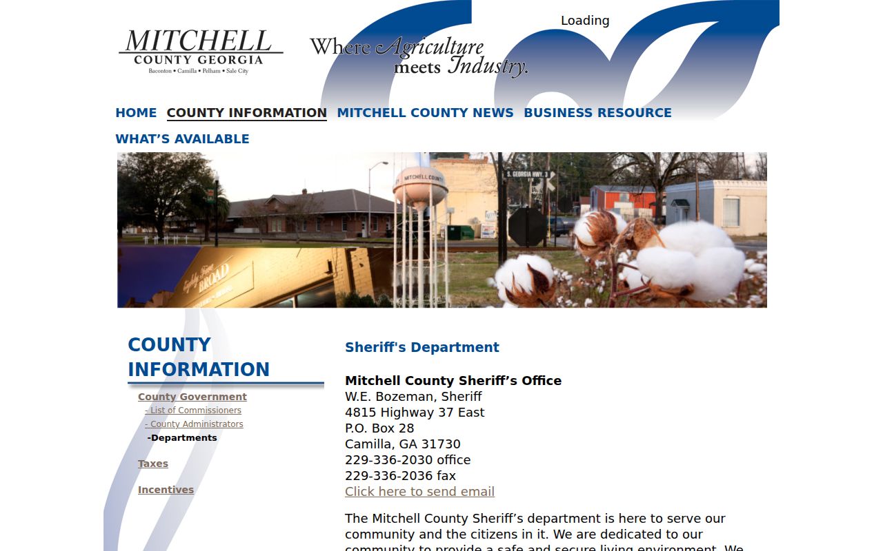 Mitchell County warrant records older sheriff service page
